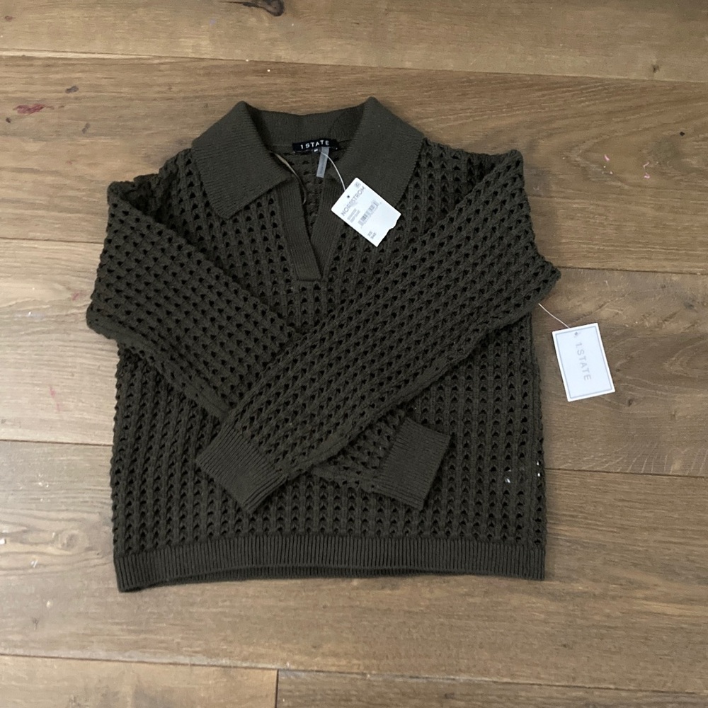 1. State women’s green sweater